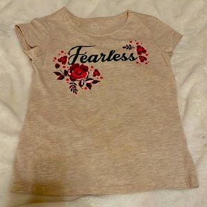 Fearless flower T-shirt for kids